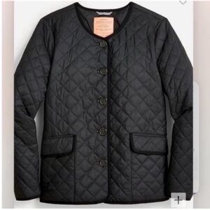 J. Crew Black Quilted Primaloft Lightweight Jacket, Size 12, NWT